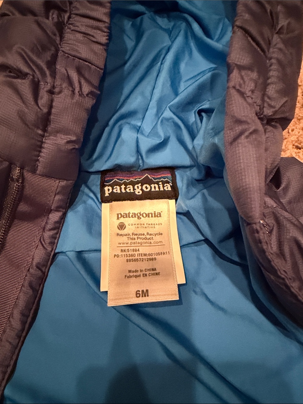 Patagonia Hi-Loft Down Sweater™ Baby Bunting - Picture 4 of 6